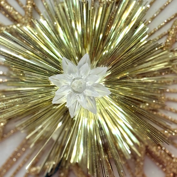 14.5” Ashland LED Golden Lighted Christmas Tree Topper 10 Clear Lights - Picture 3 of 4